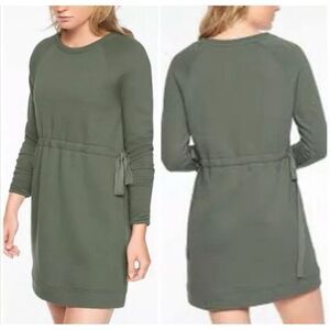 Athleta Studio Cinch Sweatshirt Dress Size S